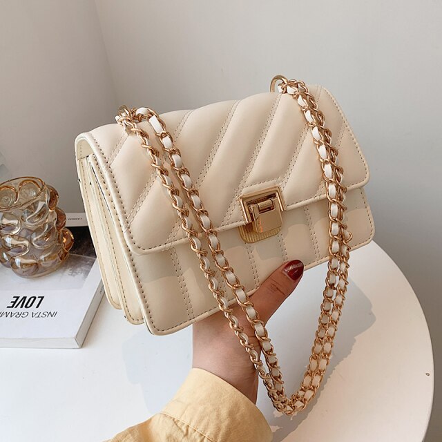 Cyflymder Luxury Designer Women Chain Shoulder Bag Female Brand Crossbody Handbags and Purse Bags White Black Small Flap Prom Bags