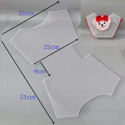 Realaiot Horseshoe Bag Mesh Knitting Lining Weaving Plastic Mesh Sheet Accessories Velvet DIY Hok Bag Trim Tools Easy Knit Helper