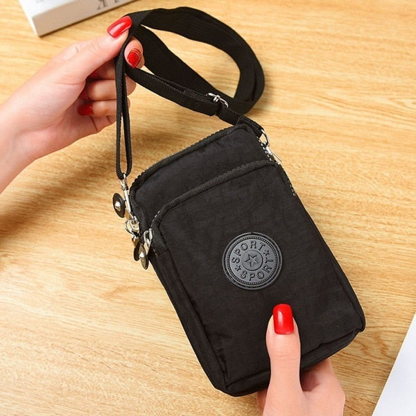 Realaiot Girls Coin Purse Wallets Pocket Women Messenger Money Bags Cards Holder Lady Purses Woman Wallet Pouch Mini Shoulder Zipper Bag