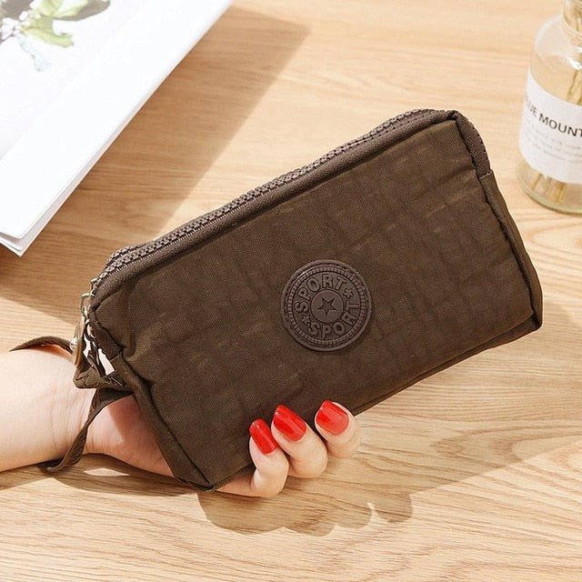 Realaiot Girls Coin Purse Wallets Pocket Women Messenger Money Bags Cards Holder Lady Purses Woman Wallet Pouch Mini Shoulder Zipper Bag