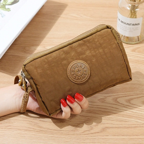 Realaiot Girls Coin Purse Wallets Pocket Women Messenger Money Bags Cards Holder Lady Purses Woman Wallet Pouch Mini Shoulder Zipper Bag